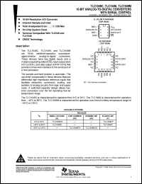 datasheet for TLC1549IDR by Texas Instruments