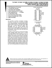 datasheet for TLC1543IDBR by Texas Instruments