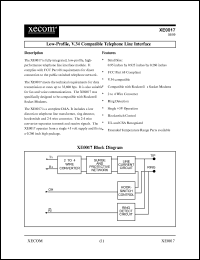 datasheet for XE0017 by 