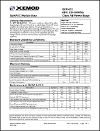 datasheet for QPP-032 by 