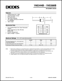 datasheet for 1N5388B by 