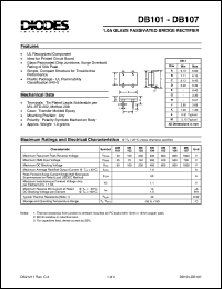 datasheet for DB105 by 