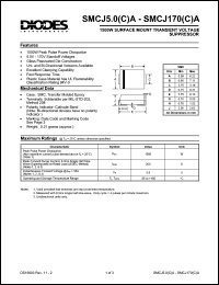 datasheet for SMCJ85(C)A by 