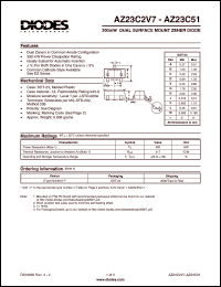 datasheet for AZ23C43 by 