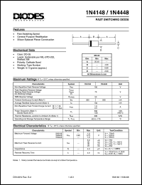 datasheet for 1N4148 by 