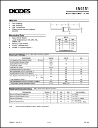 datasheet for 1N4151 by 
