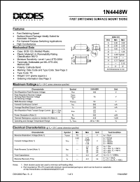 datasheet for 1N4448W by 