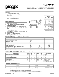 datasheet for 1N5711W by 