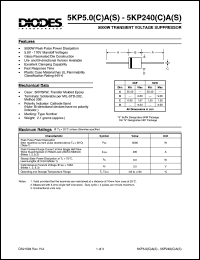 datasheet for 5KP7.5(C)A by 