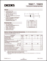 datasheet for 1N5818 by 
