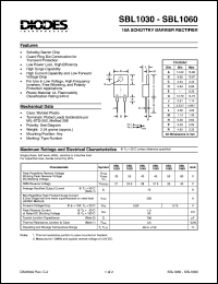 datasheet for SBL1060 by 