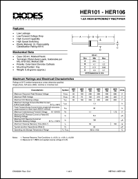 datasheet for HER101 by 