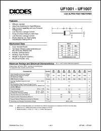 datasheet for UF1007 by 