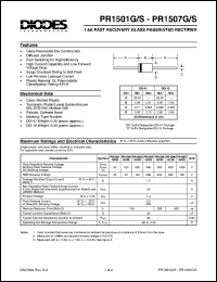 datasheet for PR1503G by 