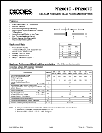 datasheet for PR2001G by 