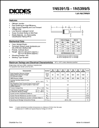 datasheet for 1N5391S by 