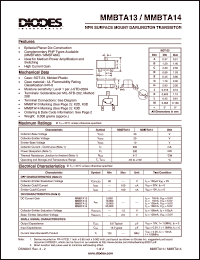 datasheet for MMBTA14 by 