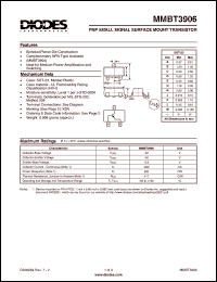 datasheet for MMBT3906 by 