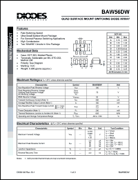 datasheet for BAV56DW by 