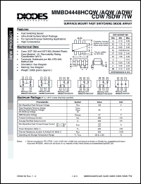 datasheet for MMBD4448HCQW-7 by 