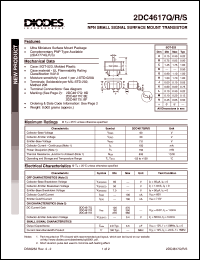 datasheet for 2DC4617Q by 