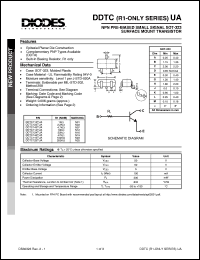 datasheet for DDTC114TUA by 