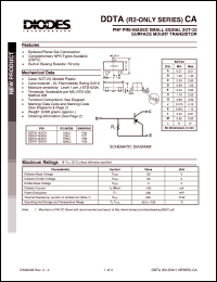 datasheet for DDTA114GCA by 