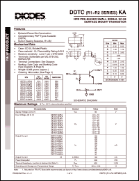 datasheet for DDTC143XKA by 