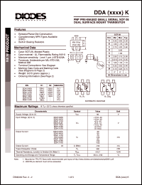 datasheet for DDA114EK by 