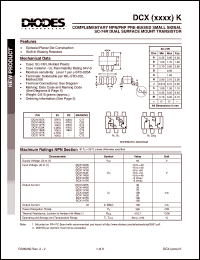 datasheet for DCX124EK by 