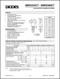 datasheet for MBR2545CT by 