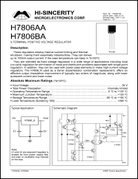 datasheet for H7806BA by 