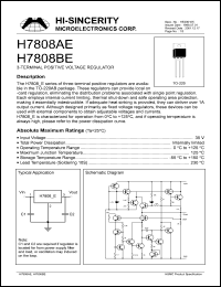 datasheet for H7808AE by 