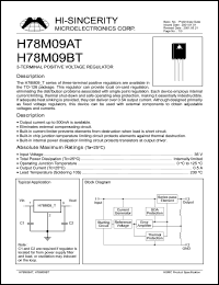 datasheet for H78M09AT by 