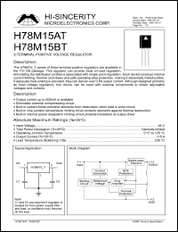 datasheet for H78M15AT by 