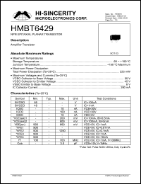 datasheet for HMBT6429 by 