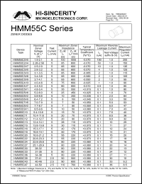 datasheet for HMM55C4V7 by 