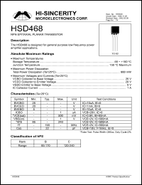 datasheet for HSD468 by 