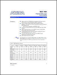 datasheet for EPM7128SLC84-15 by 