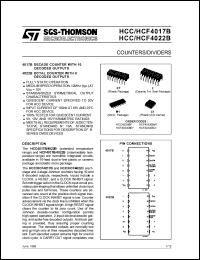 datasheet for HCF4022BM1 by SGS-Thomson Microelectronics
