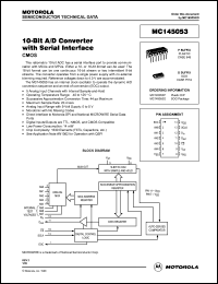 datasheet for MC145053D by Motorola