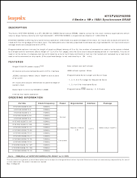 datasheet for HY57V651620BTC-10S by 