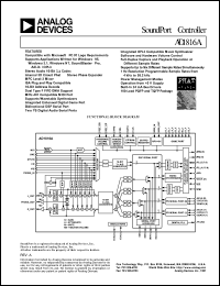 datasheet for AD1816AJS by Analog Devices