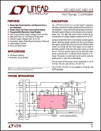 datasheet for LTC1421CG-2.5 by Linear Technology