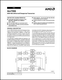 datasheet for AM7996DCB by AMD (Advanced Micro Devices)