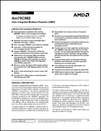 datasheet for AM79C982-8JC by AMD (Advanced Micro Devices)