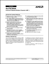 datasheet for AM79C984AJC by AMD (Advanced Micro Devices)