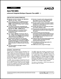 datasheet for AM79C985JC by AMD (Advanced Micro Devices)
