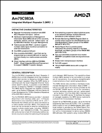 datasheet for AM79C983AKC by AMD (Advanced Micro Devices)