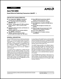 datasheet for AM79C989JCT by AMD (Advanced Micro Devices)